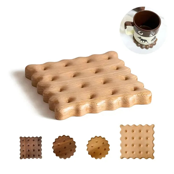 Wood Biscuit Coaster