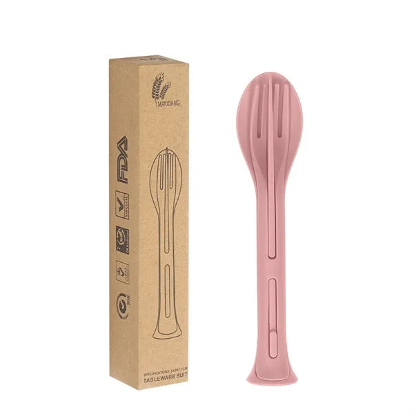 3-in-1 Eco-friendly Cutlery Set
