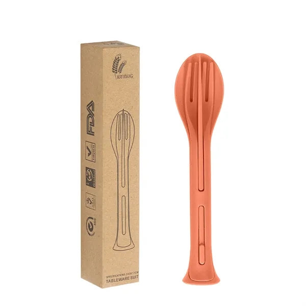 3-in-1 Eco-friendly Cutlery Set
