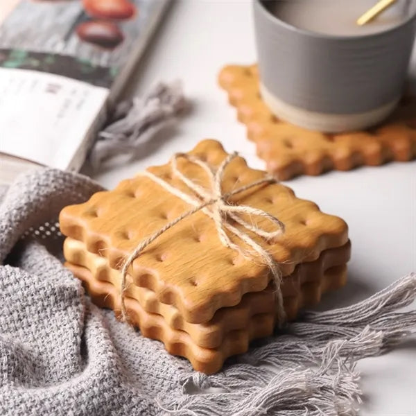 Wood Biscuit Coaster