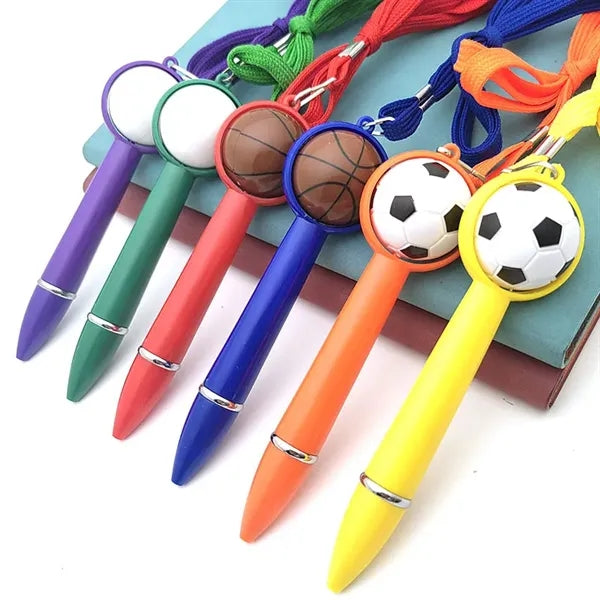 Scooer Ballpoint pen with a lanyard