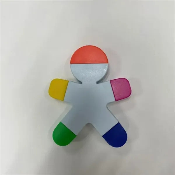 Logo Creative Little Man Shape 5 in 1 Highlighter