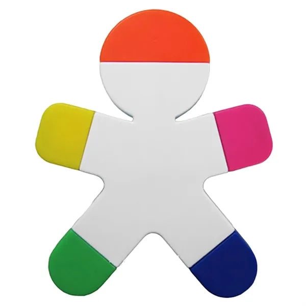 Logo Creative Little Man Shape 5 in 1 Highlighter