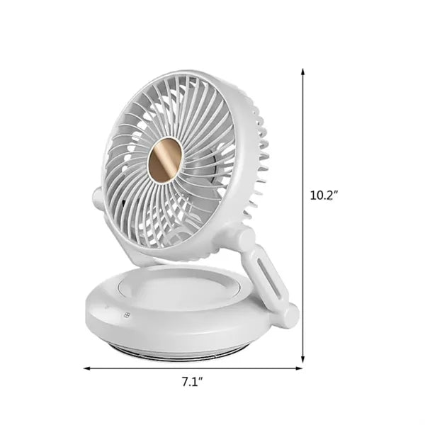LOGO Desktop Long-Lasting Rechargeable Small Fan
