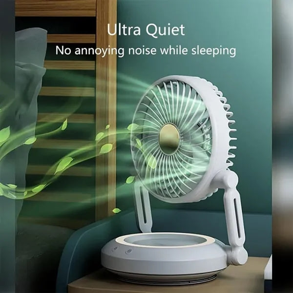 LOGO Desktop Long-Lasting Rechargeable Small Fan