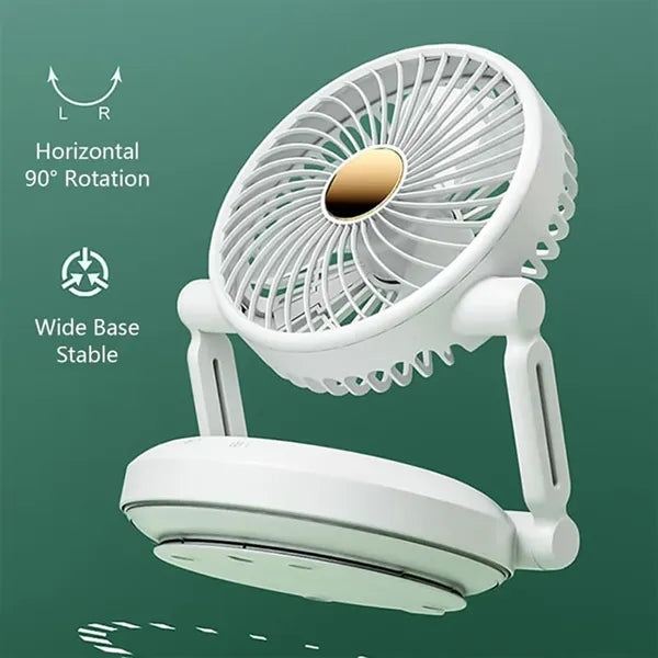 LOGO Desktop Long-Lasting Rechargeable Small Fan