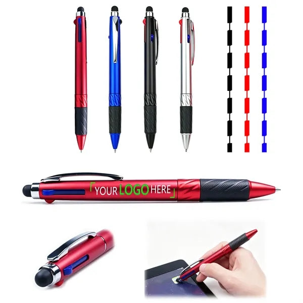 3 Color Ballpoint Stylus Pen