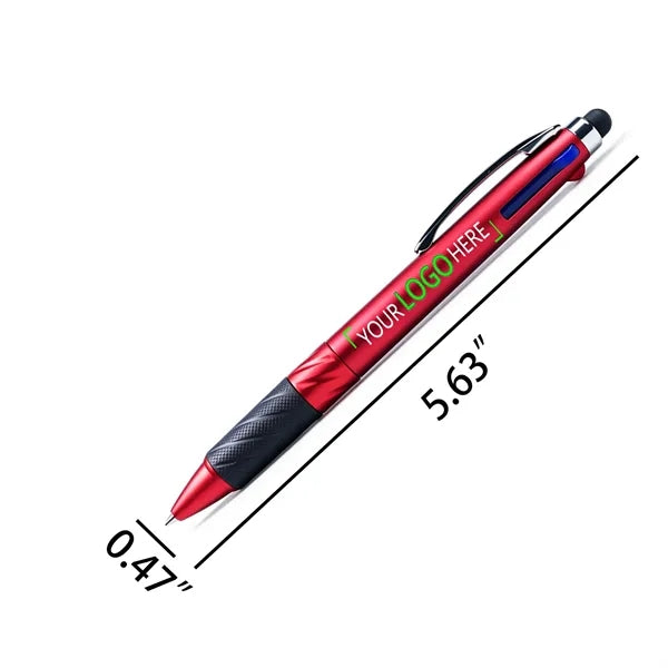 3 Color Ballpoint Stylus Pen