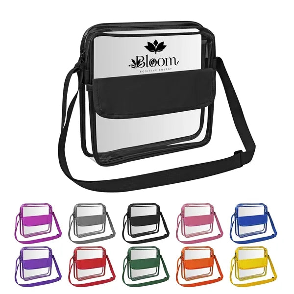 PVC Crossbody Bag Stadium Approved Clear