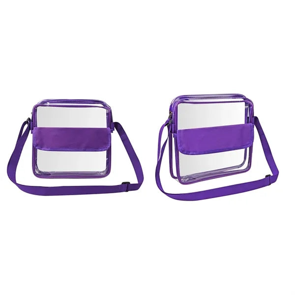 PVC Crossbody Bag Stadium Approved Clear