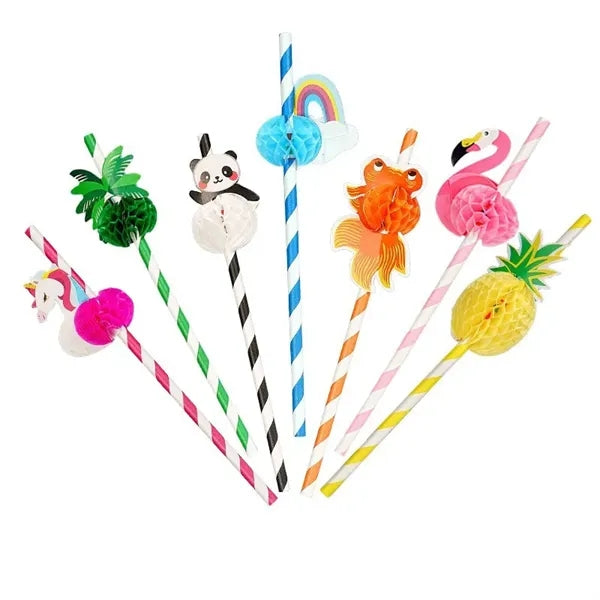 Party Art Biodegradable Paper Straw