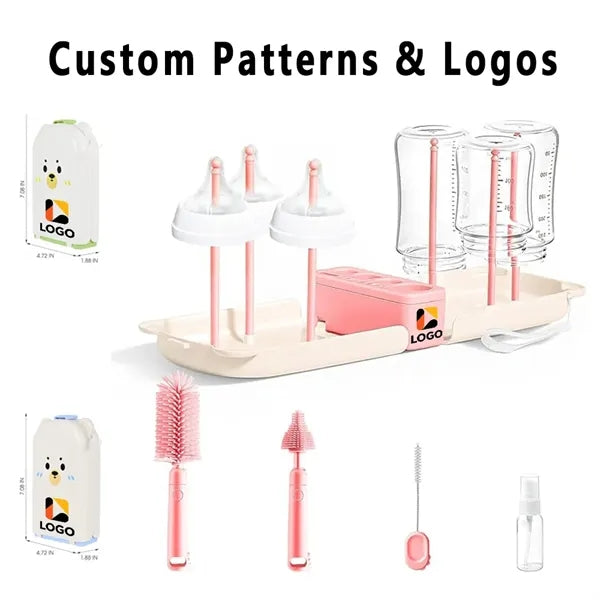 7-in-1 Baby Bottle Cleaner Kit for Home & Travel