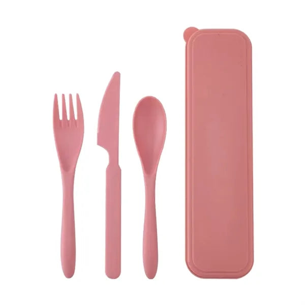 Multicolor Custom LOGO Eco Friendly Outdoor Cutlery Set