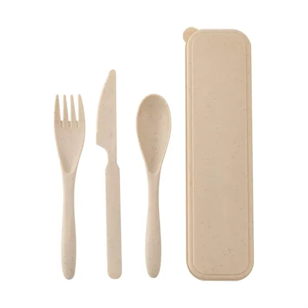 Multicolor Custom LOGO Eco Friendly Outdoor Cutlery Set
