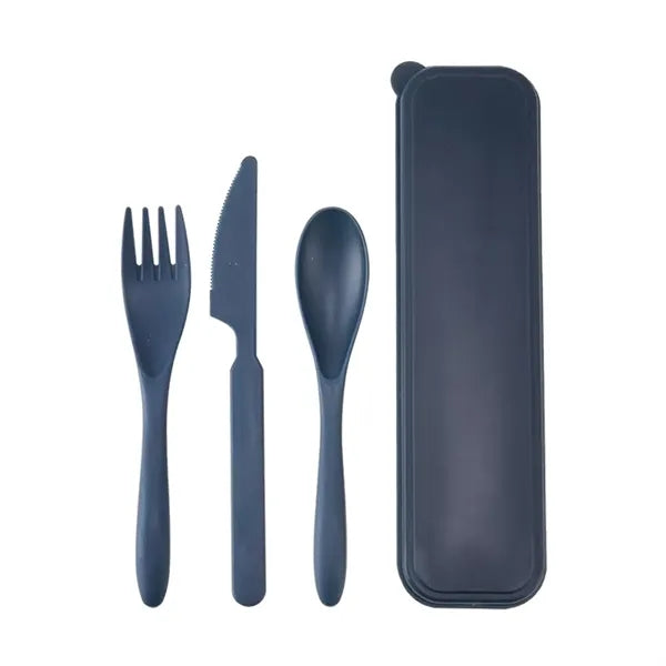 Multicolor Custom LOGO Eco Friendly Outdoor Cutlery Set