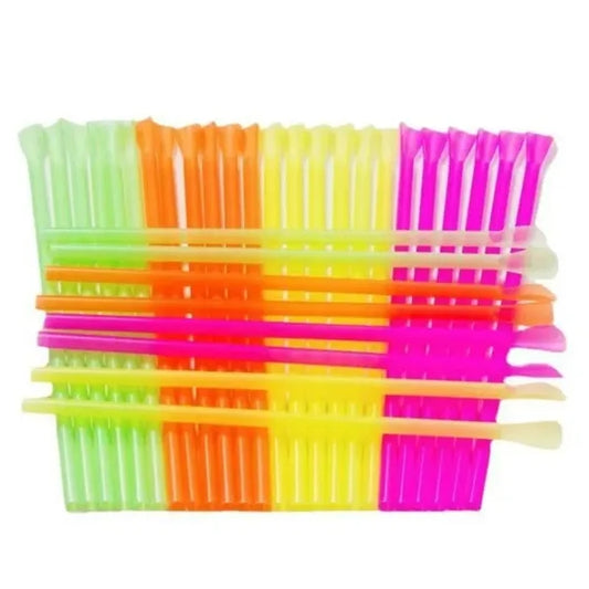 Disposable Spoon Shaped Art Straw