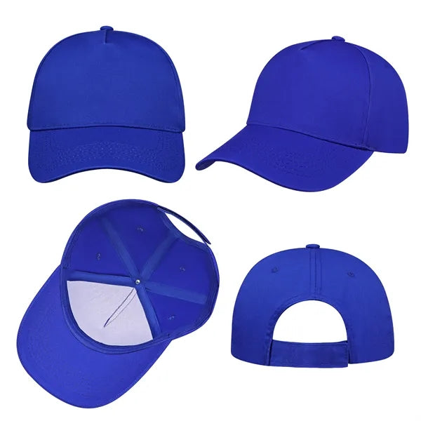 5 Panel Structured Polyester Cotton Baseball Hat