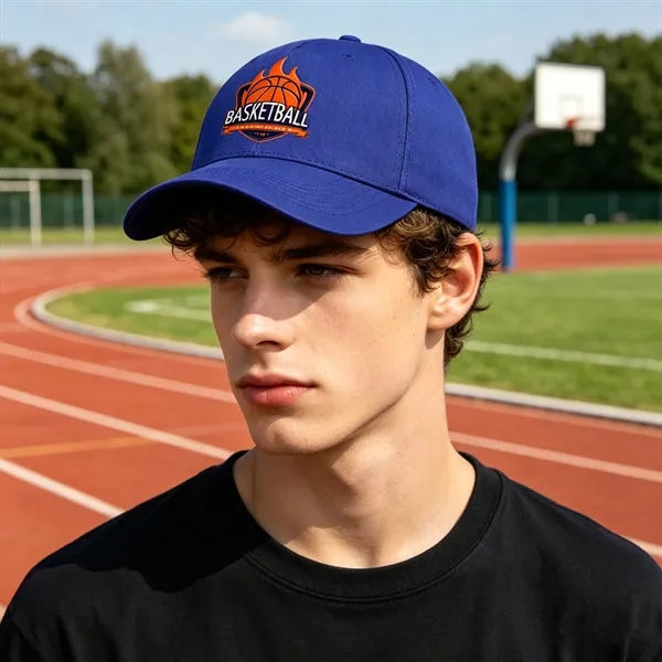 5 Panel Structured Polyester Cotton Baseball Hat
