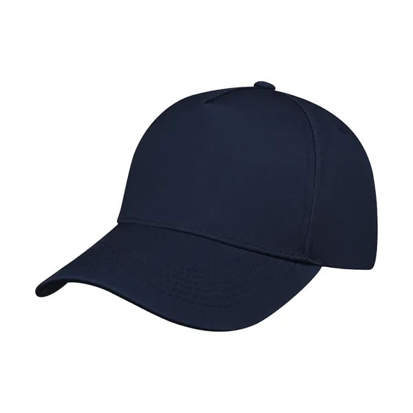5 Panel Structured Polyester Cotton Baseball Hat