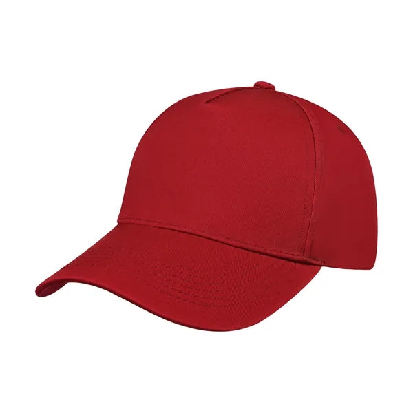 5 Panel Structured Polyester Cotton Baseball Hat