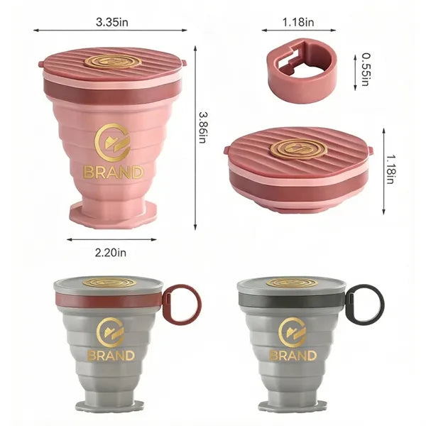 Collapsible Coffee Cup with Customizable Logo