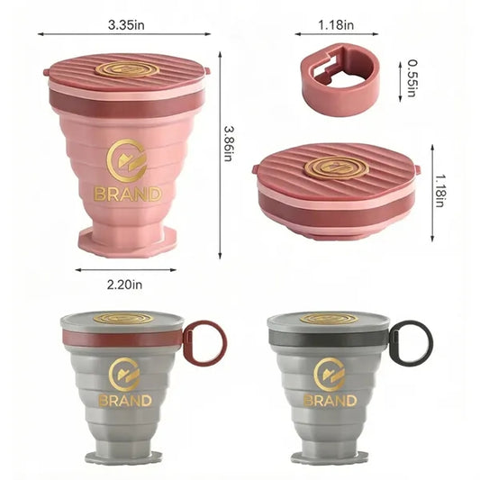 Collapsible Coffee Cup with Customizable Logo