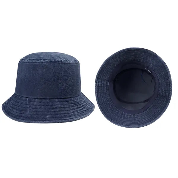 Unisex Washed Cotton Sun Bucket Hat