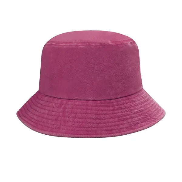 Unisex Washed Cotton Sun Bucket Hat