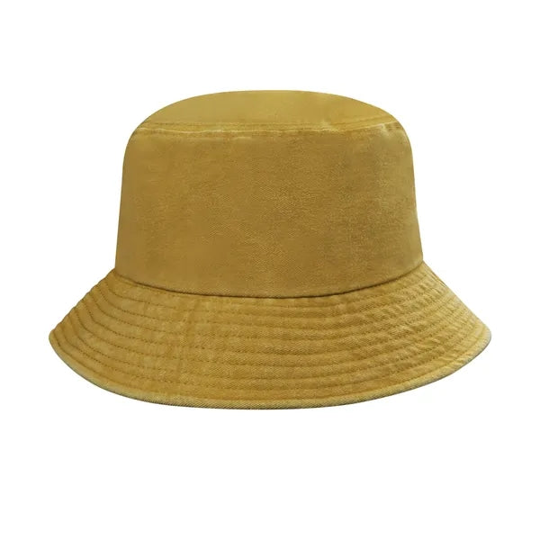 Unisex Washed Cotton Sun Bucket Hat