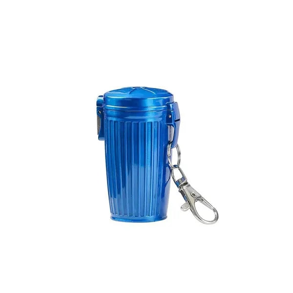 Portable Mini Trash Can Keychain Ashtray with Sealed Lid
