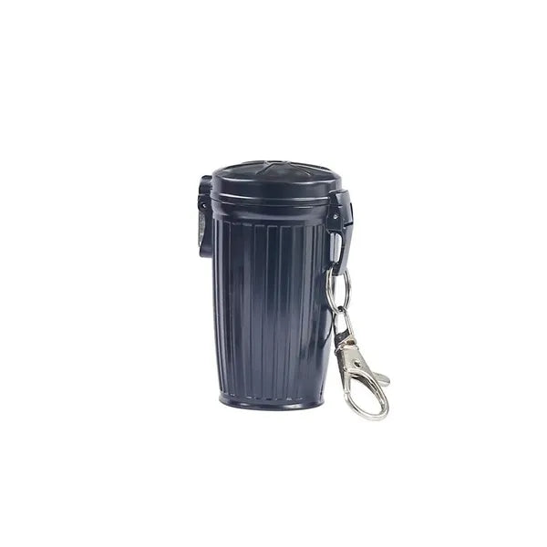Portable Mini Trash Can Keychain Ashtray with Sealed Lid