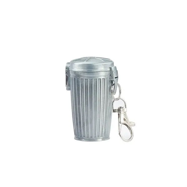Portable Mini Trash Can Keychain Ashtray with Sealed Lid