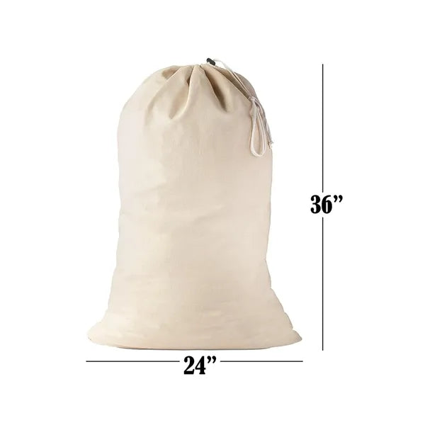 Canvas Laundry Bag with Drawstring