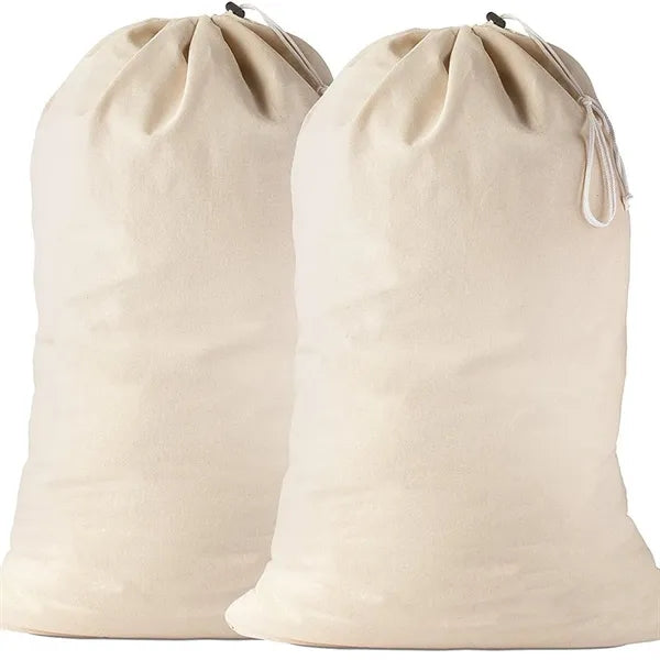 Canvas Laundry Bag with Drawstring