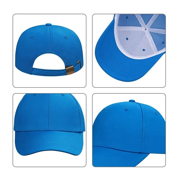 6 Panel Structured Cotton Twill Baseball Hat
