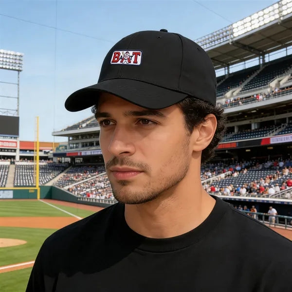 6 Panel Structured Cotton Twill Baseball Hat