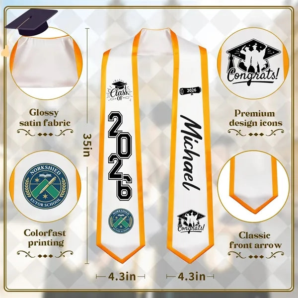 Graduation Sash Stole