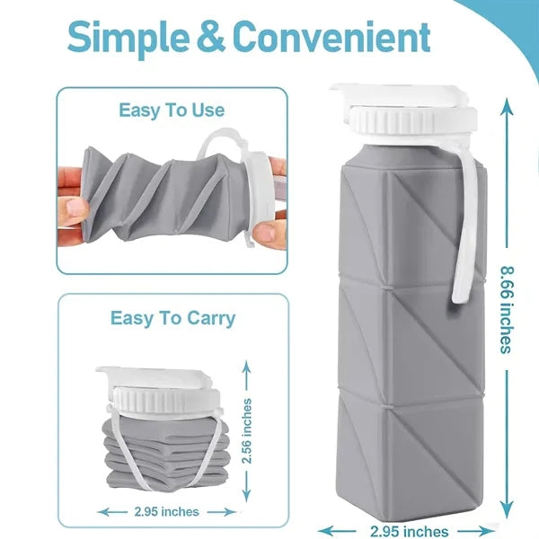 620ml Silicone Folding Water