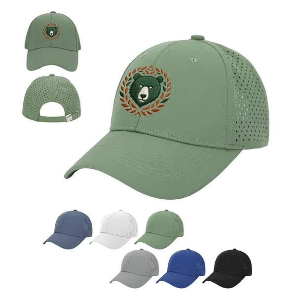 6 Panel Quick Dry Polyester Golf Baseball Cap