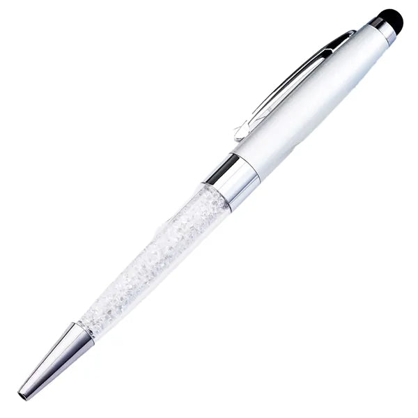 Crystal Twist Metal Stylus Pen