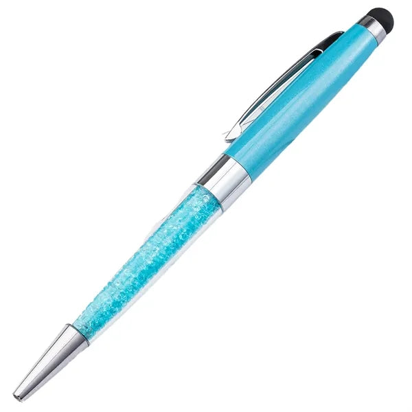 Crystal Twist Metal Stylus Pen