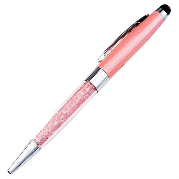 Crystal Twist Metal Stylus Pen