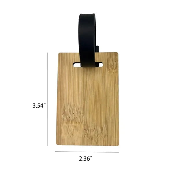 Eco-Friendly Bamboo Luggage Tag