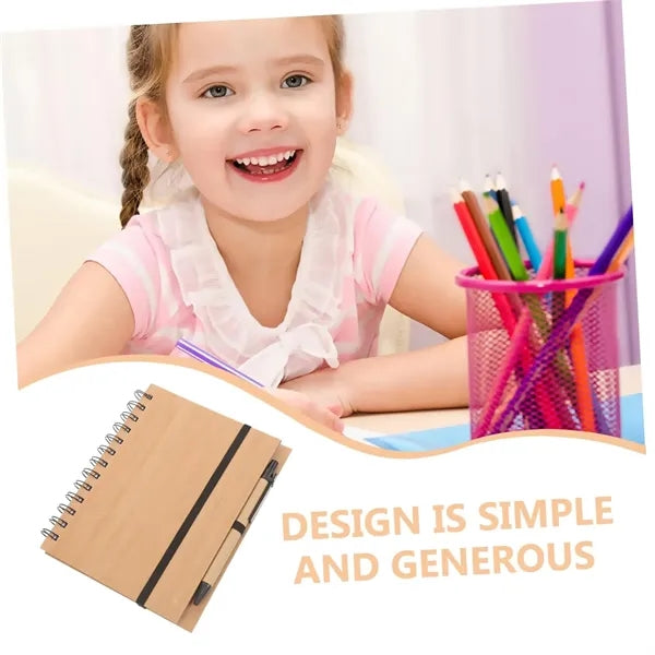 Eco-Friendly Spiral Notebook with Ballpoint Pen