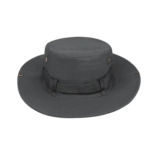 Wide Brim Jungle Boonie Bucket Hat W/ Chin Strap