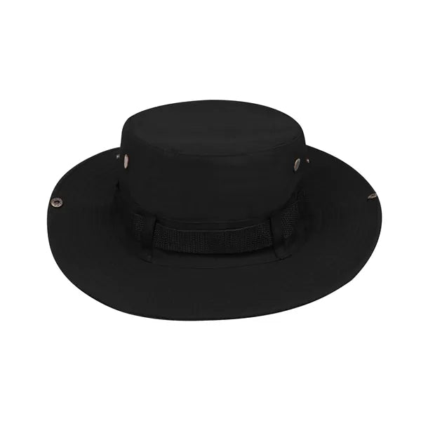 Wide Brim Jungle Boonie Bucket Hat W/ Chin Strap