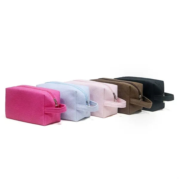 Travel Waffle Kit Makeup Bag Zipper Cosmetic Pouch