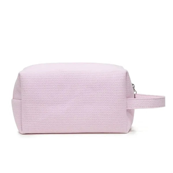 Travel Waffle Kit Makeup Bag Zipper Cosmetic Pouch