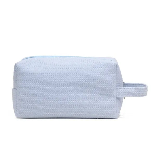 Travel Waffle Kit Makeup Bag Zipper Cosmetic Pouch