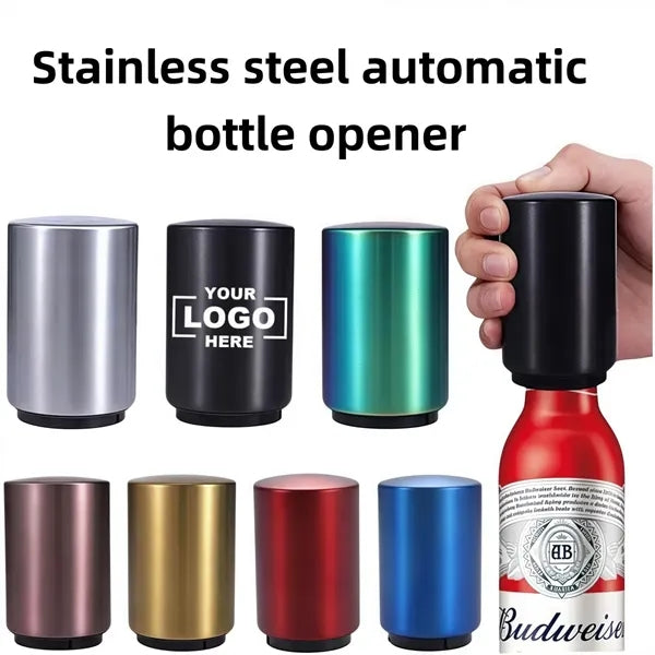 Stainless steel automatic bottle opener